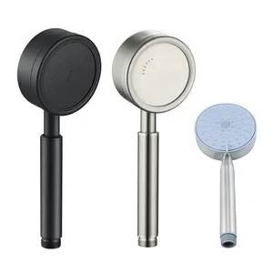 Hand Shower Kit Bathroom Rainfall Handheld Shower Head 304 Stainless Steel Factory Matte Black Graphic Design Without Diverter