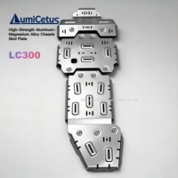 Plaques de protection de châssis en alliage d'aluminium 5052 épaissies de 8 mm sans perçage pour Land Cruiser LC200 LC100 LC300