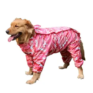 Pet Piccola Grande Impermeabile Del Cane Impermeabile Vestiti Del Cane Tuta Puppy Cappotto di Pioggia Per Il Cane Con Cappuccio Tuta Labrador golden retriever