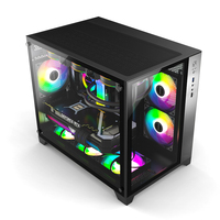 Vente en gros 2025 Nouveau design Personnalisé Atx Pc Case Panneau en verre trempé Gaming Pc Case SPCC Computer Cases & Towers Avec alimentation