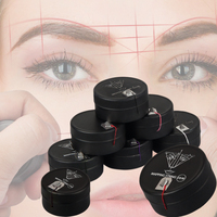 OEM/ODM 10m/20m fil de cartographie des sourcils noir/blanc/rouge/violet/rose/marron outil de maquillage de ligne de marque de tatouage