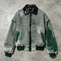 Veste zippée personnalisée de haute qualité avec design original et effet vieilli pour hommes