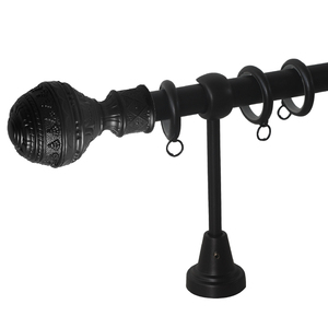 Set di Aste per <span class=keywords><strong>Tende</strong></span> Economiche in Ottone Decorativo, Tubo Rotondo in Ferro con Asta Girevole e Accessori, Set Doppio per <span class=keywords><strong>Tende</strong></span> - Product Image 4
