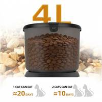Distributeur automatique de nourriture pour animaux de compagnie 4L pour chats et chiens, distributeur intelligent avec caméra WiFi, alimentation programmée et interaction vocale