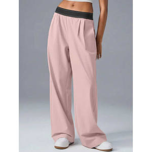 Pantalon large à taille élastique pour femme All Out, coupe confortable pour le printemps, vêtements décontractés, tailles S M L - Product Image 3