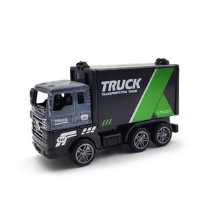 Voiture jouet en alliage moulé sous pression Véhicule de livraison express Logistique Transport <span class=keywords><strong>Truck</strong></span> Kids Model Simulation Car Pullback Feature Fast - Product Image 6