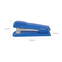 Agrafeuse manuelle mini A0131 noire pour 50 feuilles, idéale pour l'école et le bureau, compatible avec les agrafes 24/6, 26/6, 26/8, pour la reliure de livres