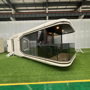 2025 çin şeffaf prefabrik kapsül konteyner ticari otel mobil uzay kapsül kabin - Product Image 1