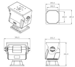 IP66 Extérieur Intelligent Vitesse Variable Infrarouge Répulsif <span class=keywords><strong>Oiseau</strong></span> <span class=keywords><strong>Pan</strong></span> Tilt Mount Tilt Motorisé <span class=keywords><strong>Pan</strong></span> - Product Image 3