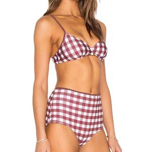 Fabricante de Trajes de Baño Personalizados, Traje de Baño para Mujer Anti-Cloro, Ecológico, Estampado, Bikini de Dos Piezas para Playa - Product Image 2