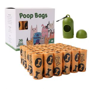 36 rouleaux de sacs à crottes pour chien les mieux notés, sacs à crottes biodégradables avec porte-sacs à crottes personnalisés pour chiens - Product Image 4