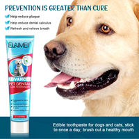 Dentifrice pour animaux de compagnie ELAIMEI, nettoyage buccal, menthe fraîche, soins dentaires naturels, dentifrice pour chiens et chats