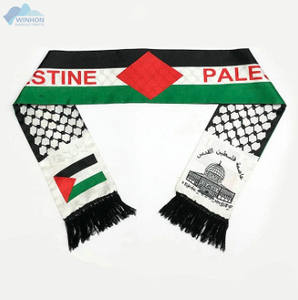 Оптовая продажа, Национальный флаг страны, палестин, шарф, палестин, флаг, события, украшение, атласный полиэстер, палестин - Product Image 2