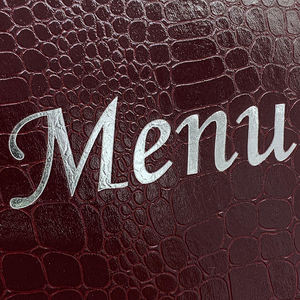 Cubierta de Menú de Cuero Personalizada para Restaurante, Precio de Fábrica, Portamenús de Cuero de Doble Página para Cafetería, Bar, con Soporte de Esquina - Product Image 6