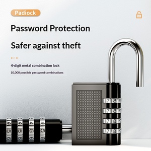 <span class=keywords><strong>Cadenas</strong></span> à combinaison antivol à tête longue et rectangulaire <span class=keywords><strong>pour</strong></span> dortoir, bagages, sacs, vestiaires de gym, portes et usage domestique - Product Image 4
