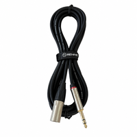 Câble de microphone XLR mâle-femelle OEM RH-X069 avec blindage spiralé, gaine en PVC, conducteur en cuivre sans oxygène
