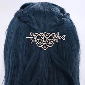 Barrette à cheveux Viking nordique, Nœud Celtique, Wicca, Épingle à cheveux vintage, Accessoires de bijoux de mariage pour femme, Pique à cheveux Nœud Celtique - Product Image 1