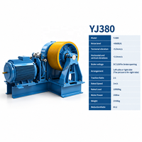 Moteur de traction VVVF fiable pour ascenseur à engrenages 600kg-1000kg, pour fabricant de pièces d'ascenseurs de passagers, hôtels, appartements, certifié CE