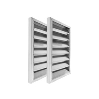 Accessoires d'évacuation de fumée et de ventilation CVC Persiennes anti-pluie en acier inoxydable