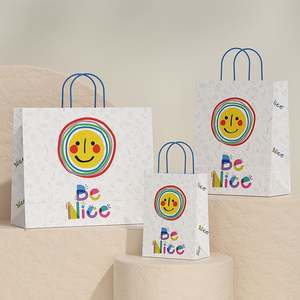 Bolsa de Papel de Embalaje de Ropa de Lujo de Gran Tamaño con Su Propio Logotipo, Bolsa de Papel Kraft Marrón Reciclado, Bolsa de Papel Personalizada - Product Image 3