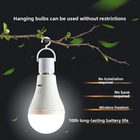 Ampoule LED 3.7V rechargeable par USB, en forme de spirale, à intensité variable, avec télécommande, pour marché nocturne, camping, pêche, extérieur