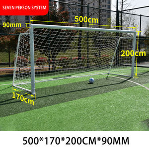 Marché le plus vendu matériau en acier de haute qualité 3/4/5/7/11 poteau de but de Football pour enfants adultes en plein air - Product Image 5