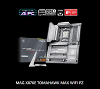 Carte mère de jeu M SI MAG X870E TOMAHAWK MAX WIFI PZ AMD AM5 DDR5 Wi-Fi 7 PCIe 5.0 ATX