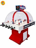 Machine de jeu d'arcade de hockey sur bulle, table de hockey en dôme avec LED pour parc d'attractions