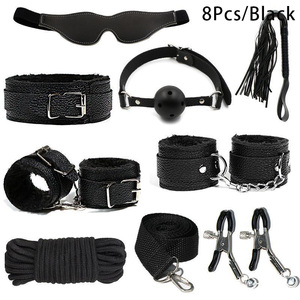 Juego de 8 piezas de esposas de policía japonesa BDSM, Juguetes sexuales, Kit de equipo de Bondage SM, traje de Bondage para adultos, equipo de Bondage SM, juegos de BDSM - Product Image 3