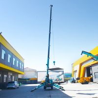 Mini-grue araignée diesel KUUGAO la plus vendue, capacité multi-tonnes, hauteur de levage 15m, rotation 360°, démarrage électrique, haute performance
