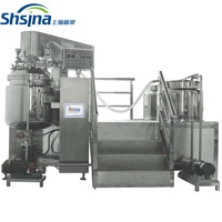 Emulsionador al Vacío Móvil con Ruedas Universales para Pequeñas Fábricas de Cosméticos, Equipo de Procesamiento de Mezcla por Lotes