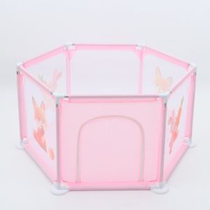 קיוניאו מודפסת משושה זחילה מחצלת לתינוק סלון משחק ילדים לילדים של מזחלת זחילה עם מעקה - Product Image 3