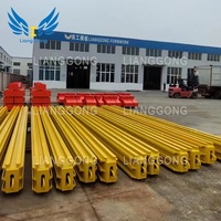 Systèmes de soutènement à rail coulissant en acier Lianggong Industrial pour fossés, haute résistance, réutilisables pour les travaux d'excavation et de construction