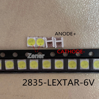 1000PCS FOR LEXTAR maintenance Konka Changhong Amoi LCD TV backlight LED strip lights 1210 3528 2835 SMD LED beads 6V