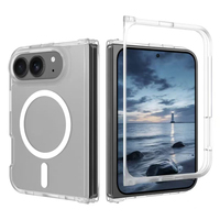 Funda Protectora Delgada JUNBO con Marco Extraíble de Dos Tonos, Anillo Magnético, Carga Inalámbrica y Protección Anticaídas para iPhone 18 Fold