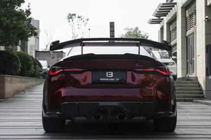Pour BMW pour General Motors ZS AD Style fibre de carbone sèche aileron arrière aile haute cou de cygne aileron pour G82 G83 M4 nouvel état - Product Image 5