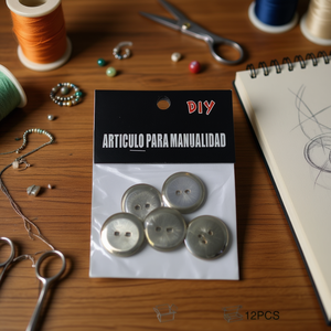 Bottoni in Metallo MNJ 12 Pezzi per Fai da Te, Creazioni Artigianali e Gioielli - Product Image 2