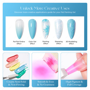 JTING Nuovo Set di <span class=keywords><strong>Gel</strong></span> <span class=keywords><strong>per</strong></span> <span class=keywords><strong>Unghie</strong></span> Ombré Pat Pat in 9 Colori Senza HEMA/TPO, Palette <span class=keywords><strong>per</strong></span> Miscelazione e Applicazione Uniforme <span class=keywords><strong>per</strong></span> Saloni di Bellezza - Product Image 4