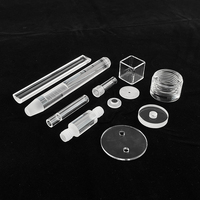 Tube en verre de quartz haute pureté pour filtre de four tubulaire, idéal pour l'utilisation en laboratoire (phare), avec pliage et soudage inclus