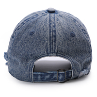 Casquette de baseball de sport brodée avec logo personnalisé chapeau en denim lavé lourd ancien pour hommes et femmes chapeau Gora de sport instantané