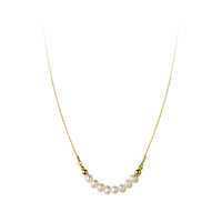 Collares de joyería de moda 925 collar de perlas reales de plata esterlina perlas naturales de agua dulce collares chapados en oro para mujeres