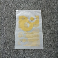 Sac de vêtement de luxe avec logo personnalisé, fermeture éclair transparente, matériau imperméable à l'humidité, emballage