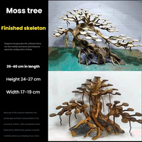 Décoration aquascaping : Ornement en bois flotté fini, squelette d'arbre en mousse, racine de rhododendron pour aménagement d'aquarium