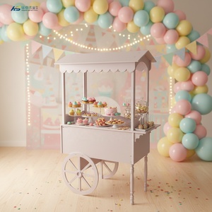 Carrito <span class=keywords><strong>de</strong></span> Dulces <span class=keywords><strong>de</strong></span> Madera Vintage para <span class=keywords><strong>Alquiler</strong></span> en Bodas y Eventos - Exhibidor Portátil <span class=keywords><strong>de</strong></span> Postres para Celebraciones <span class=keywords><strong>de</strong></span> Cumpleaños - Product Image 5