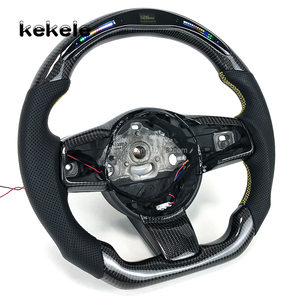 Volant en fibre de carbone véritable avec affichage LED pour <span class=keywords><strong>Jaguar</strong></span> <span class=keywords><strong>E</strong></span>-Pace F-PACE F-<span class=keywords><strong>Type</strong></span> I-PACE XE XF XJ Accessoires d'intérieur - Product Image 2