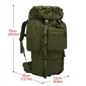 Fujian Sac à dos multifonctionnel personnalisé 75L de grande capacité pour l'extérieur Sac de rangement de voyage Sac à dos de randonnée durable - Product Image 2