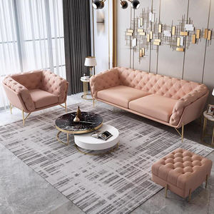 Canapé en daim Canapé moderne Canapé en cuir pour suite lounge et hall Canapé en tissu Ensemble canapé modulaire - Product Image 4