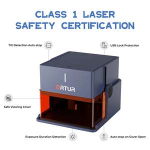 Grabador Láser <span class=keywords><strong>ORTUR</strong></span> R1 1.3W IR/5W, Velocidad de 5,000 mm/min, Mini Cortadora Portátil, Máquina de Grabado Láser para Metal, Joyería y Madera - Product Image 4