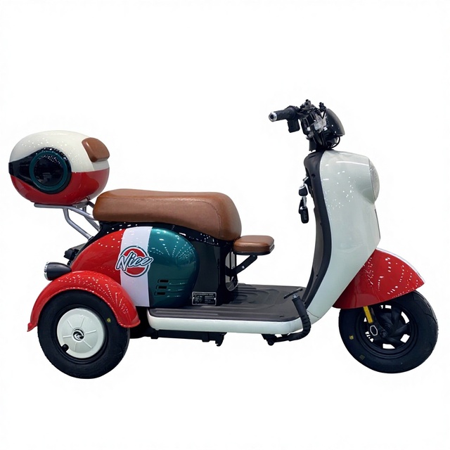 Adult 3-Wheel Electric Tricycle Scooter with 60V Motor Max Speed <40km/h