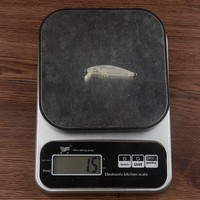 Leurre de pêche vierge en plastique dur non peint G61 de 5,6 cm et 1,5 g, type Minnow